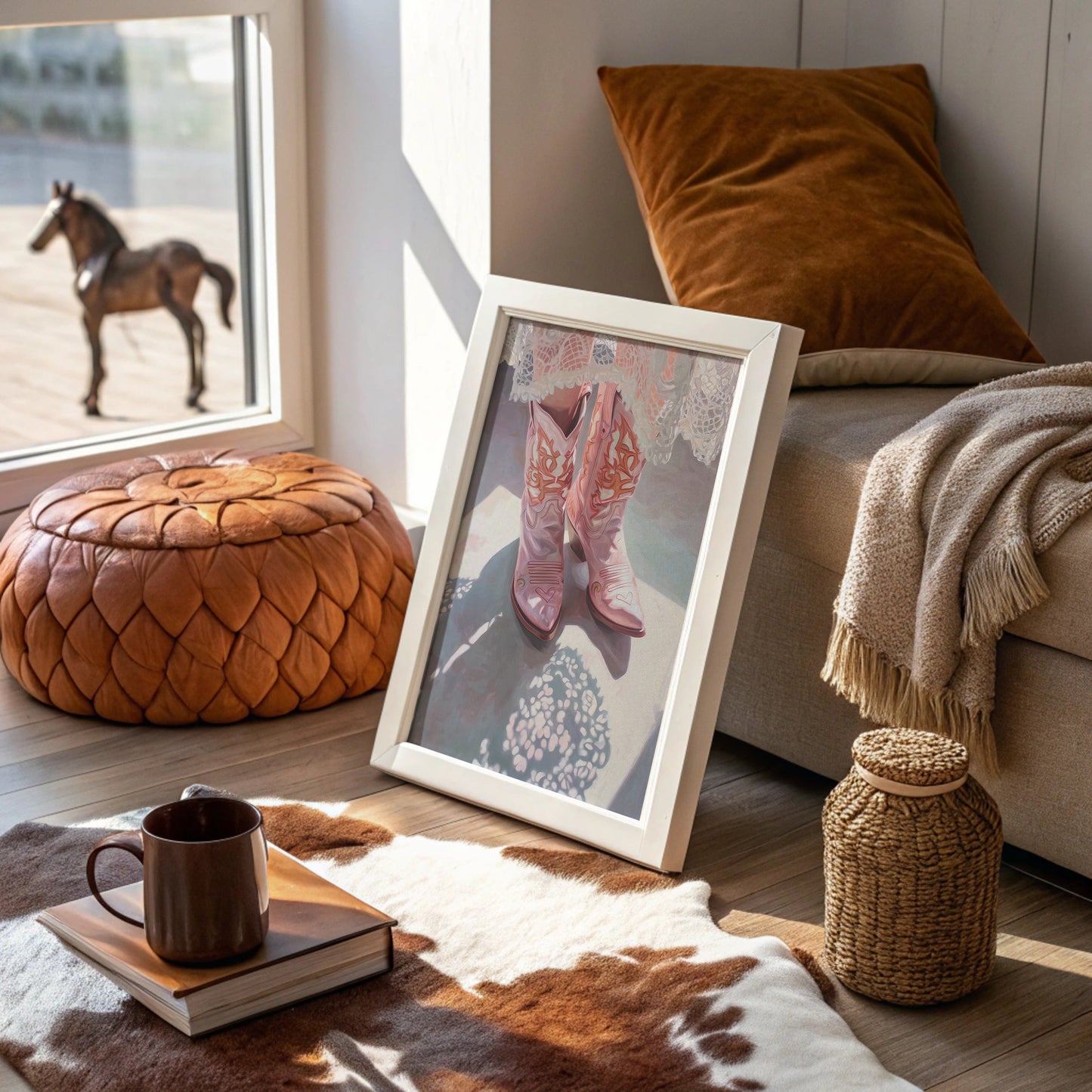 Pink Boots Waltz Through Lace Light