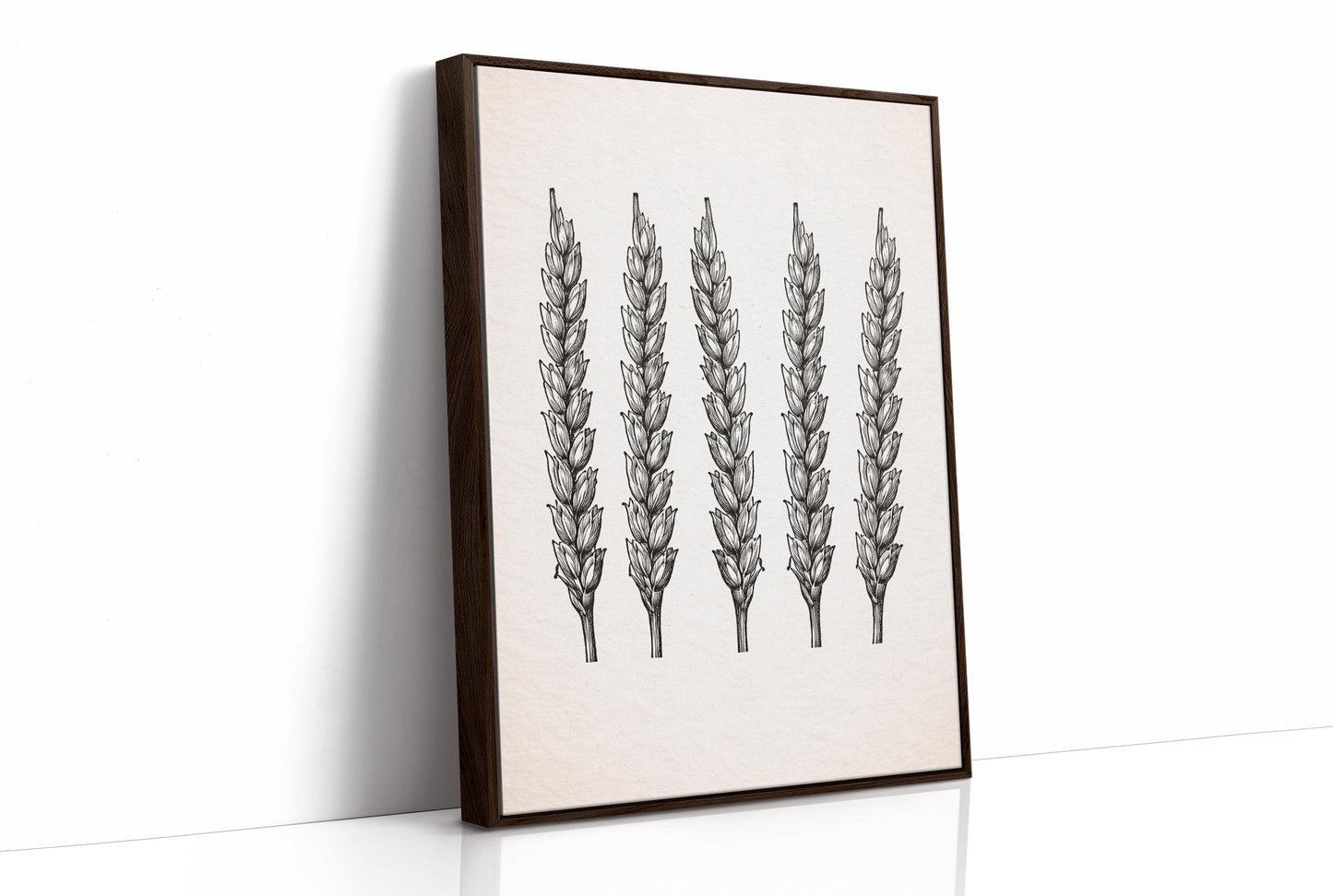 Wheat Stalks Stand in Silent Formation