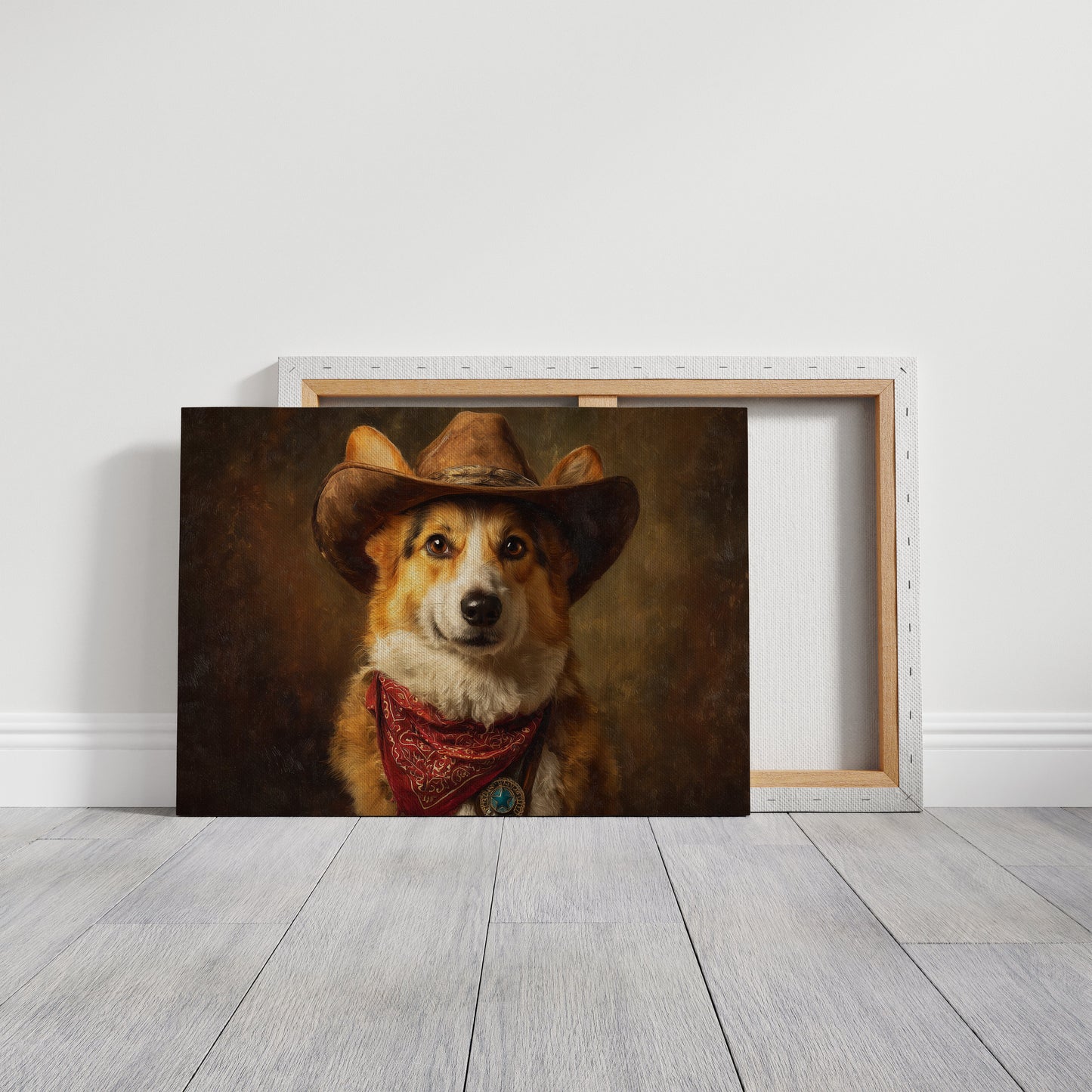 Loyal Companion In Western Attire