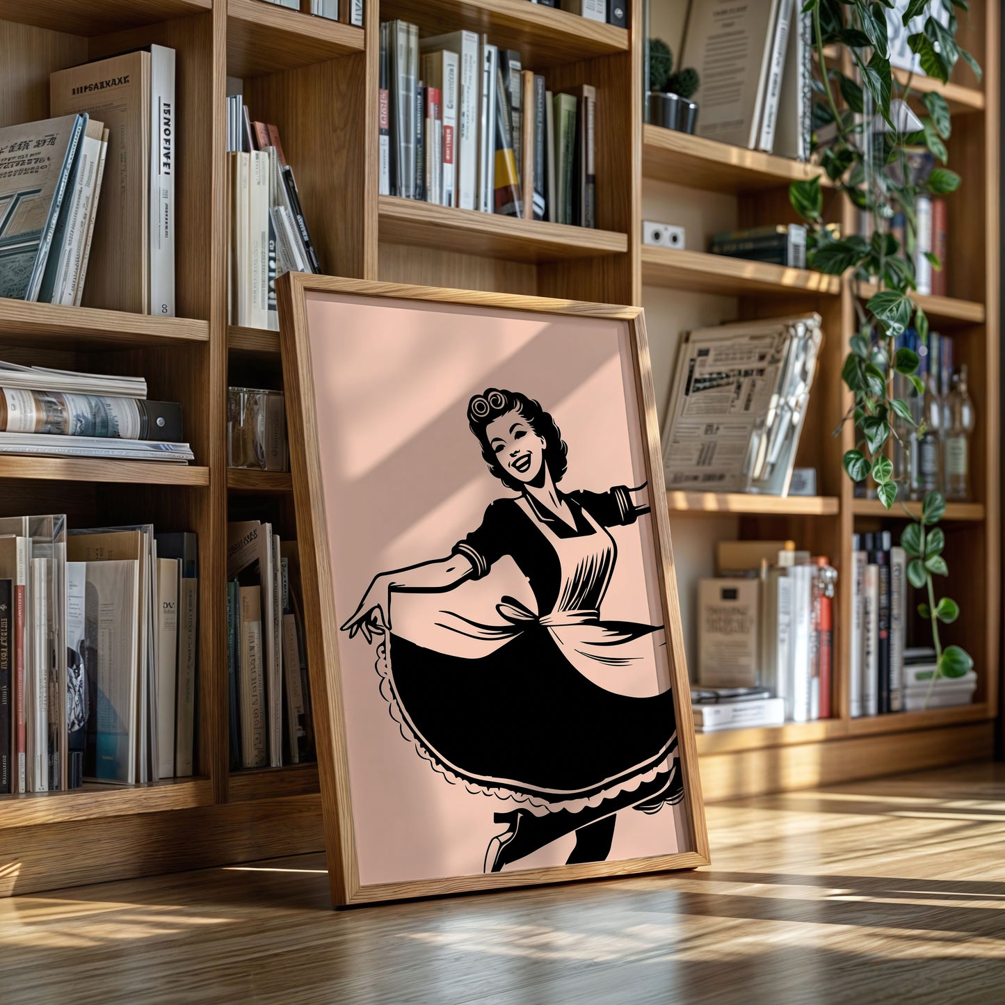 Aprons Dance Through Blush Kitchen Light