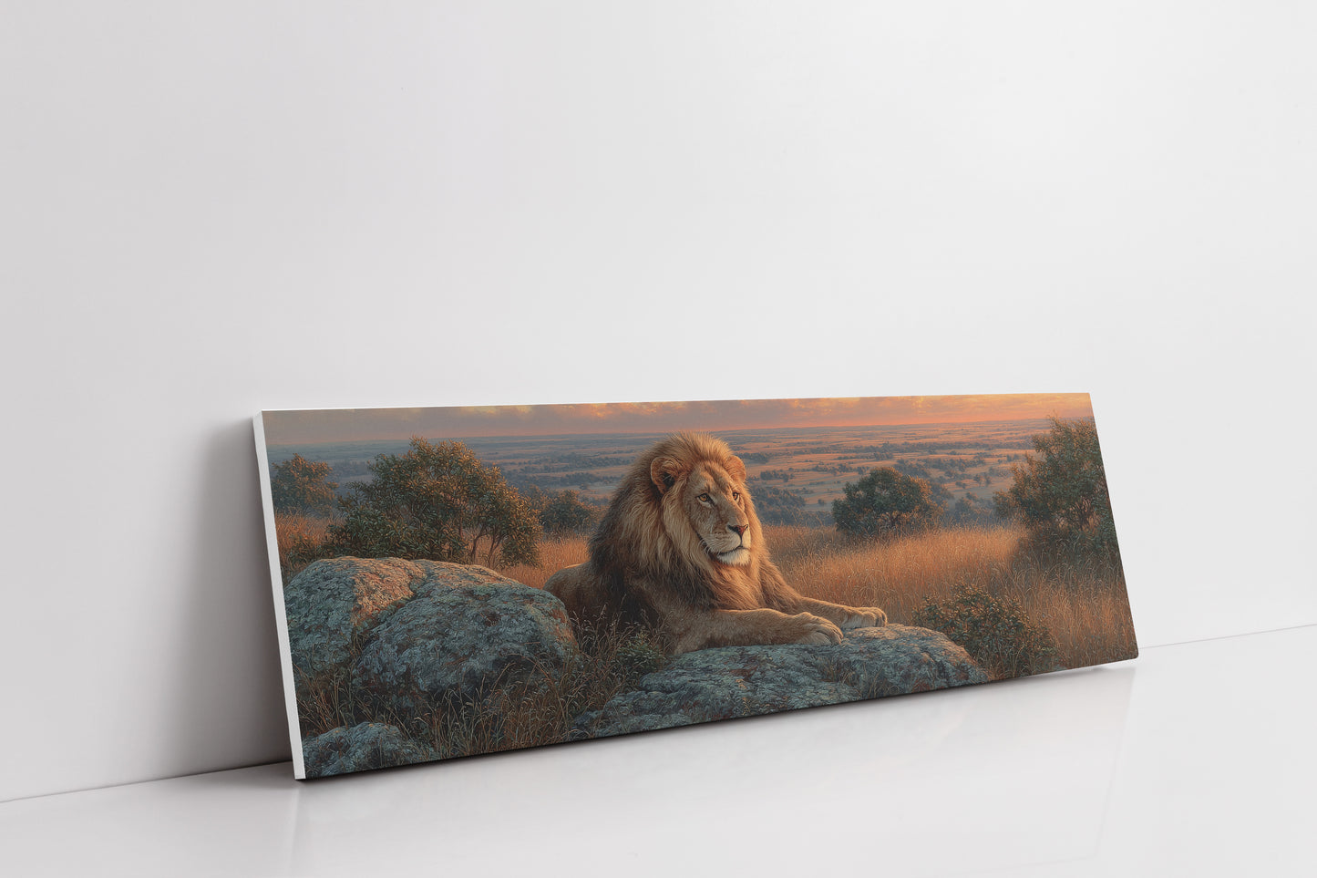 Savanna King at Sunset