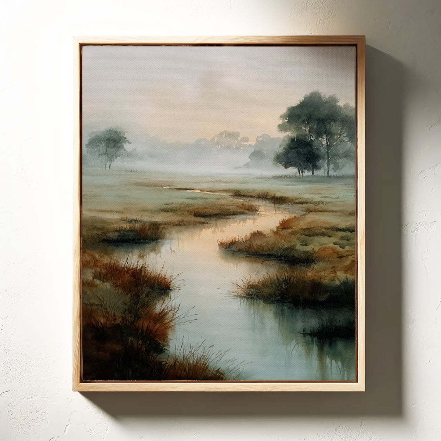 Morning Mist Over Still Waters