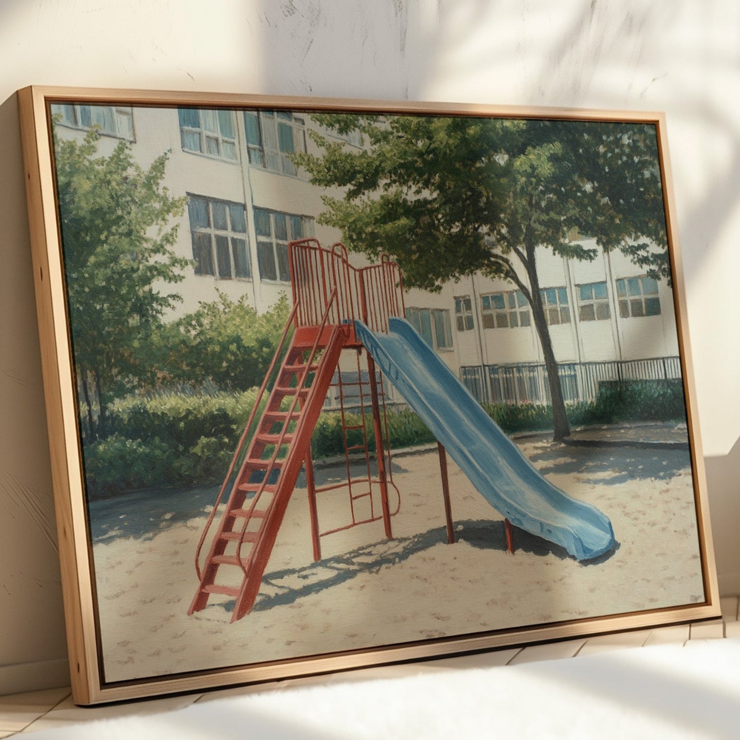 Empty Playground Holds Summer Memories