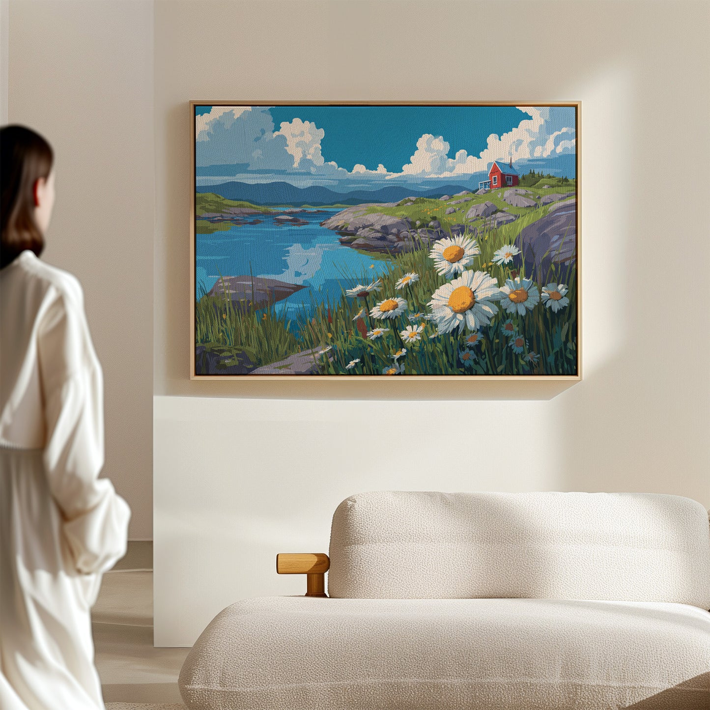 Daisies Dance Above Northern Waters