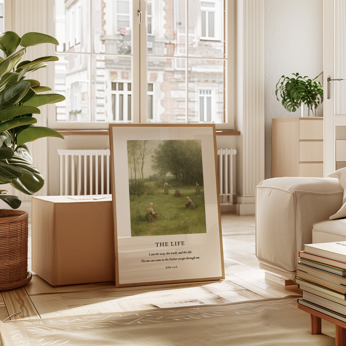 The Life John 14 Pastoral Scripture Print