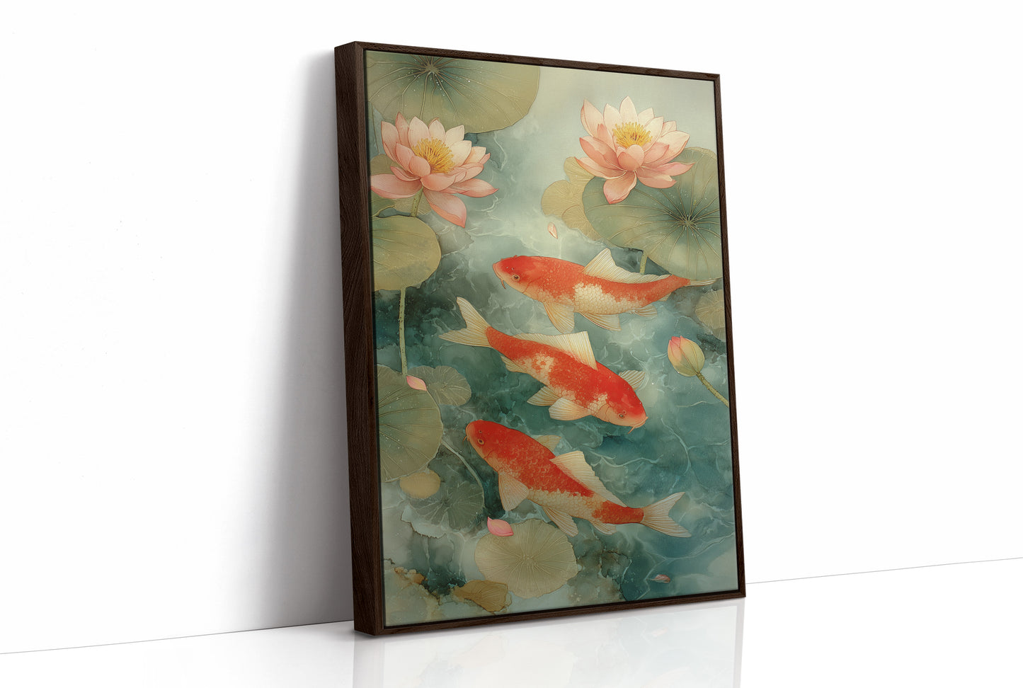 Coral Fish Dance Above City Windows