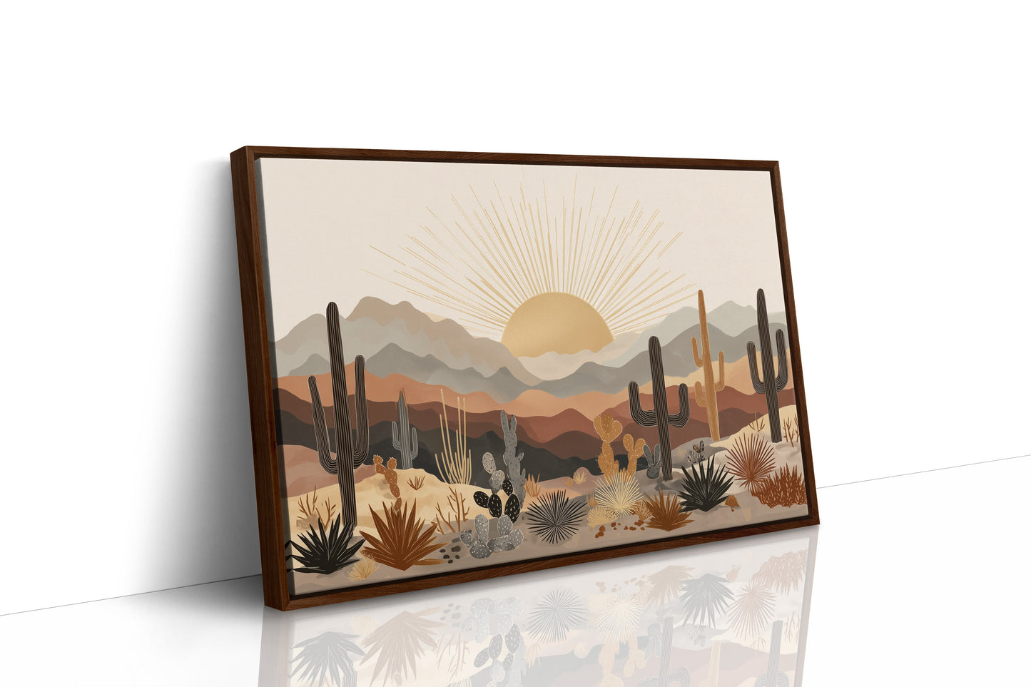 Saguaros Dance At Dawn's First Light
