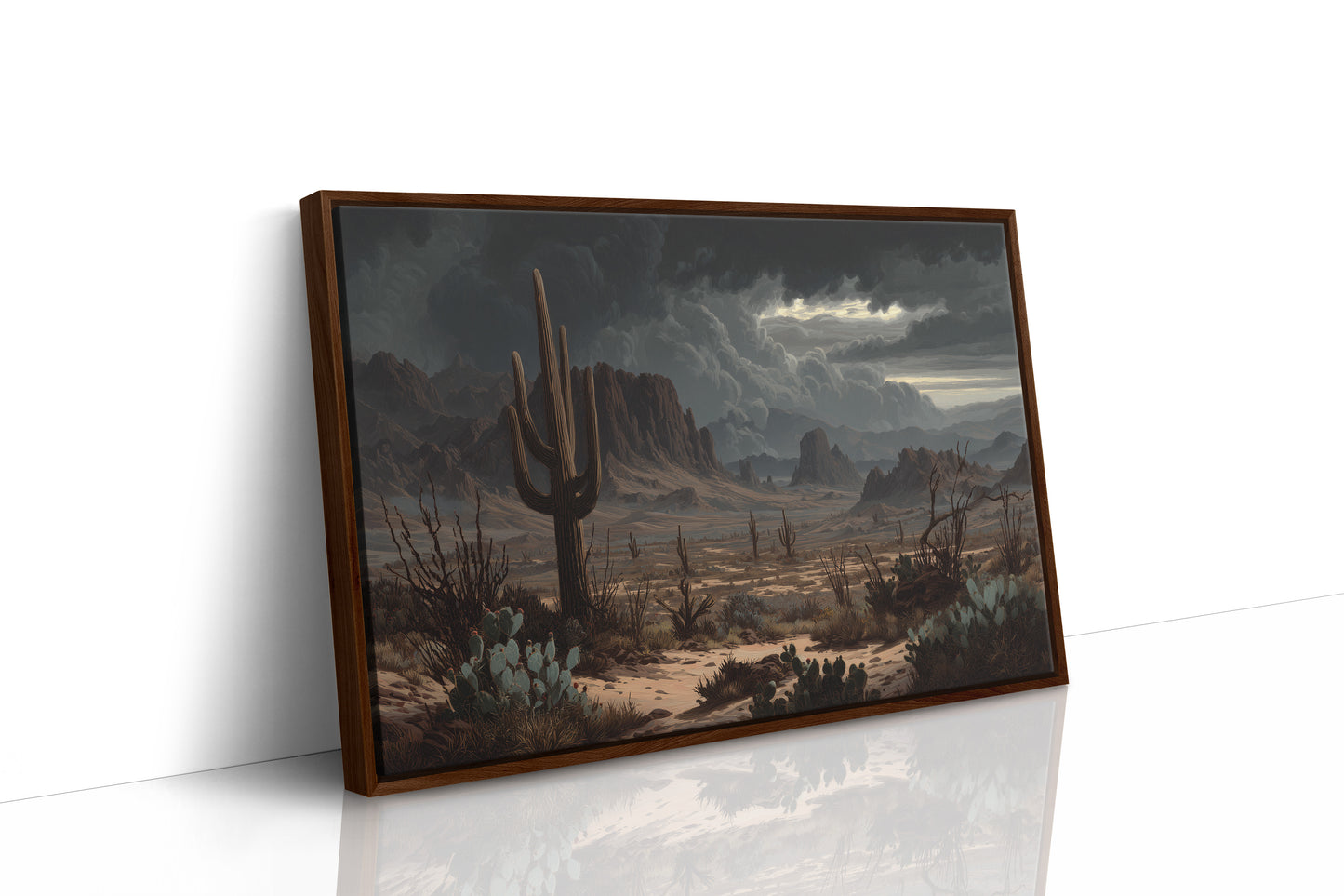 Moonlight Dances With Desert Giants