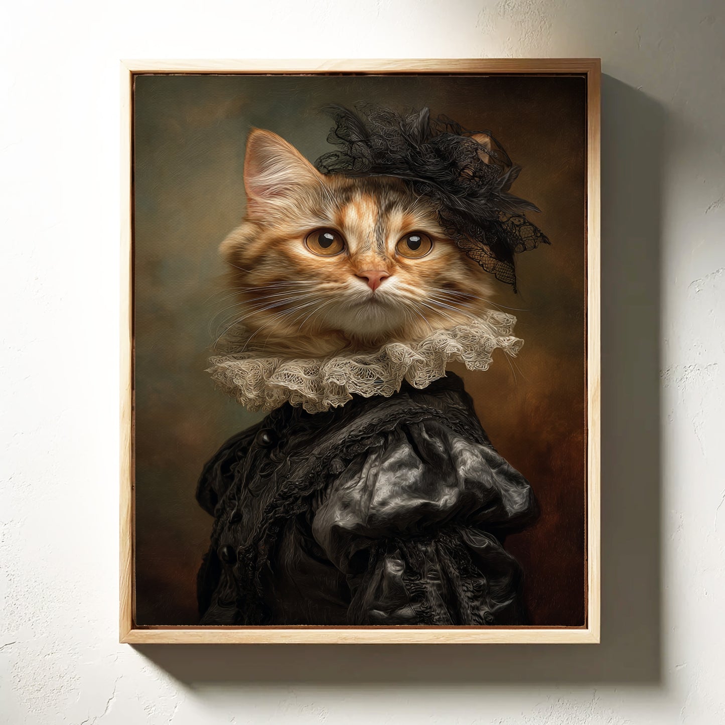 Regal Feline in Victorian Attire