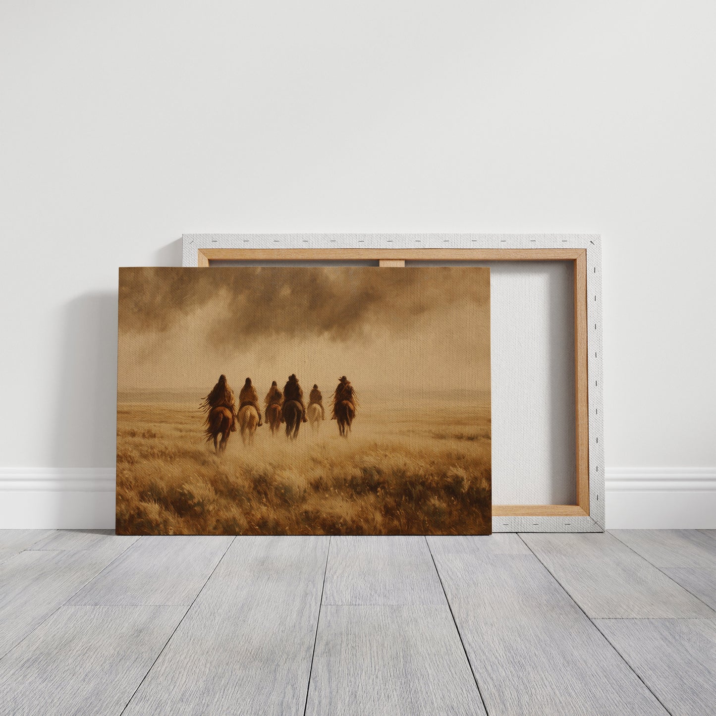 Riders Beneath Amber Skies