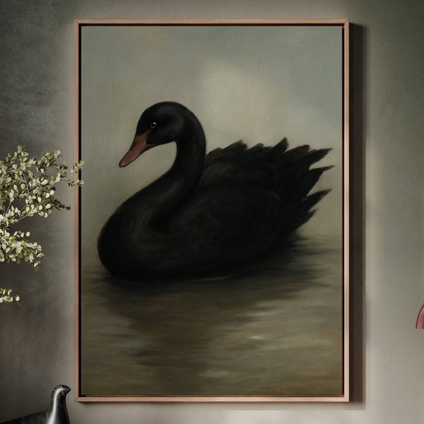 Black Swan on Still Water