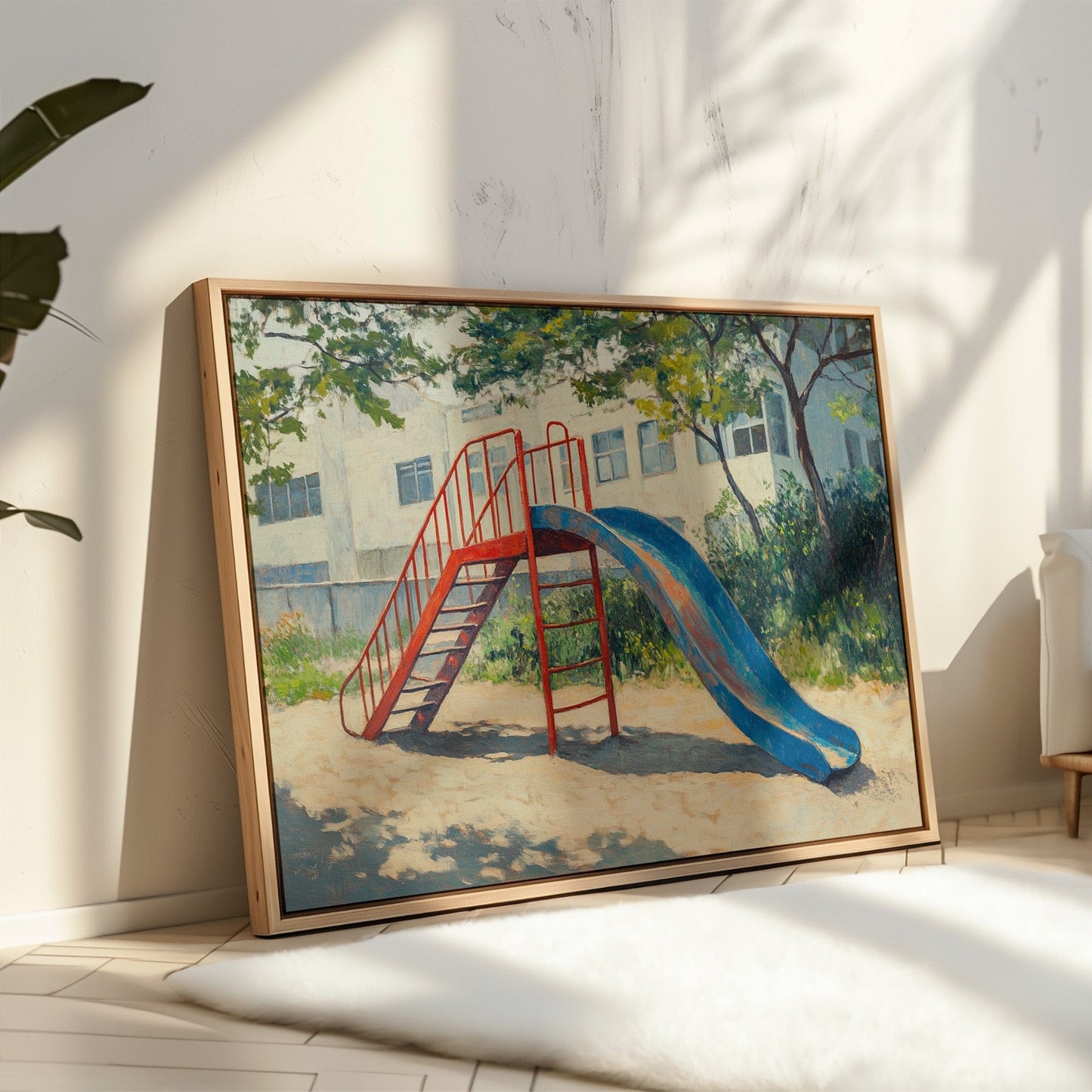 Summer Memories On Metal Slides