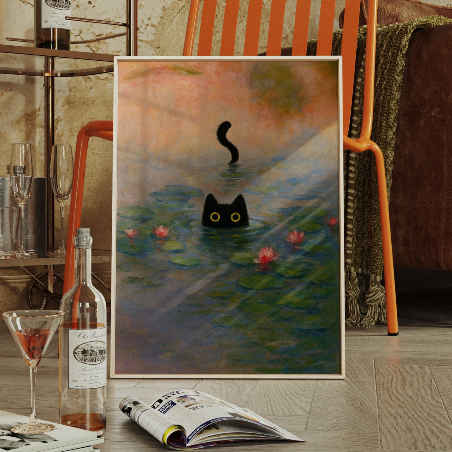 Mystery Cat Among the Lilies