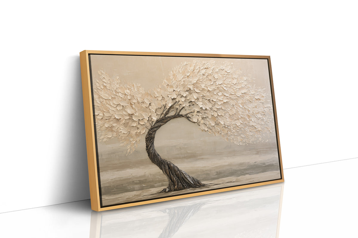 Windswept Tree in Cream