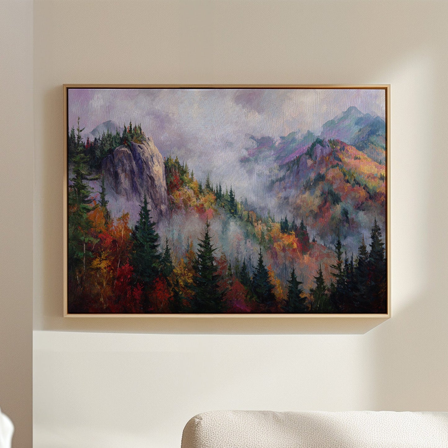 Autumn Mists Crown Mountain Peaks