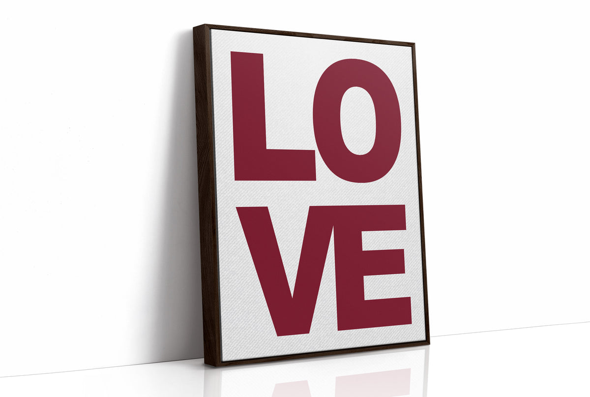 Love in Bold Block Type