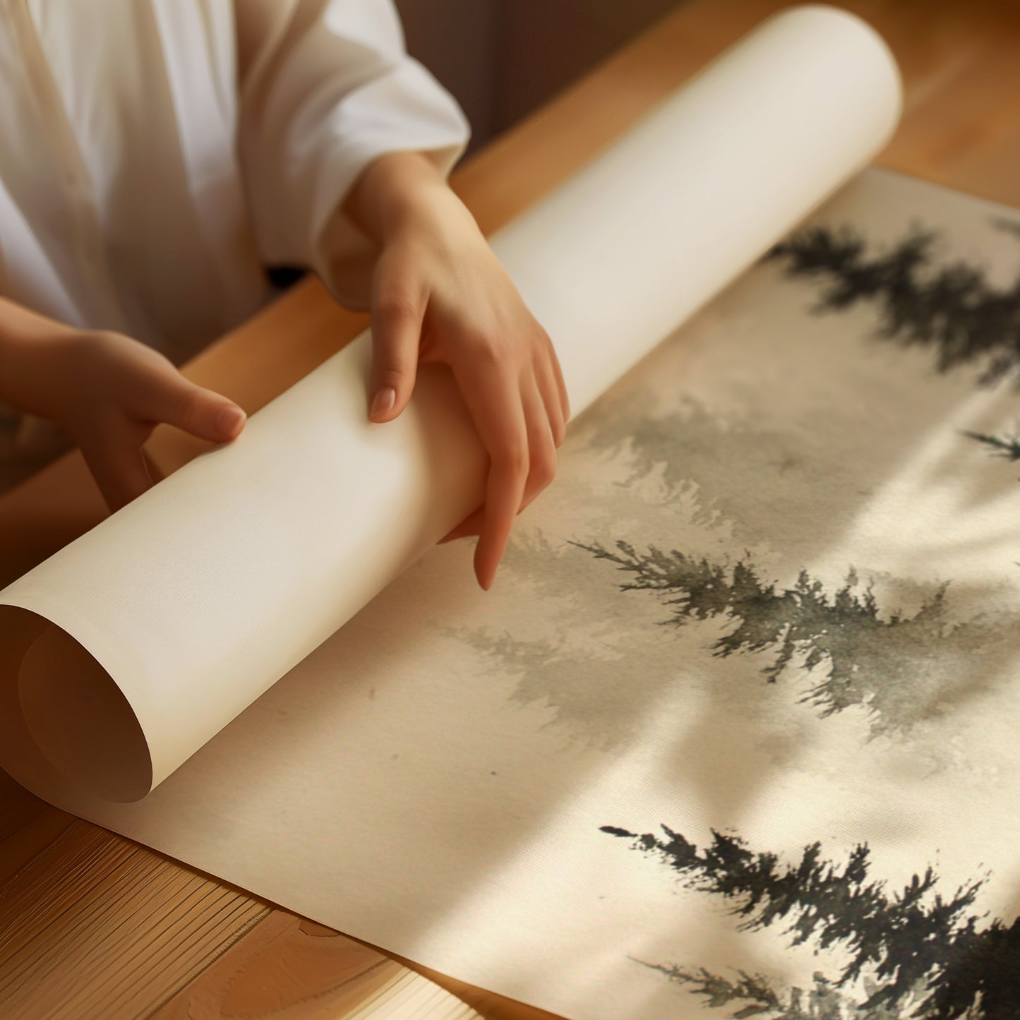 Mist Over Timeless Pines