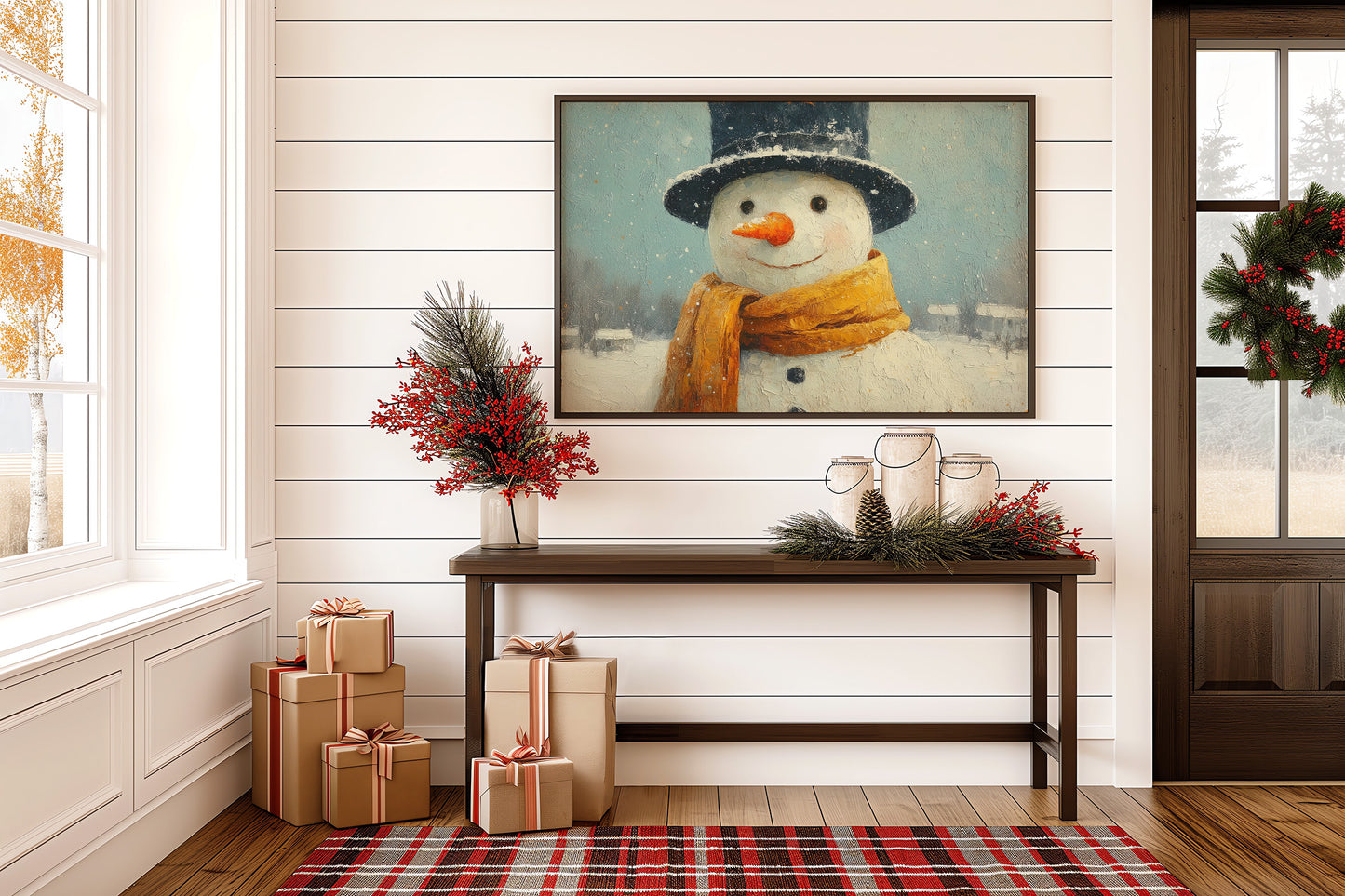 Frosty Wears His Golden Scarf