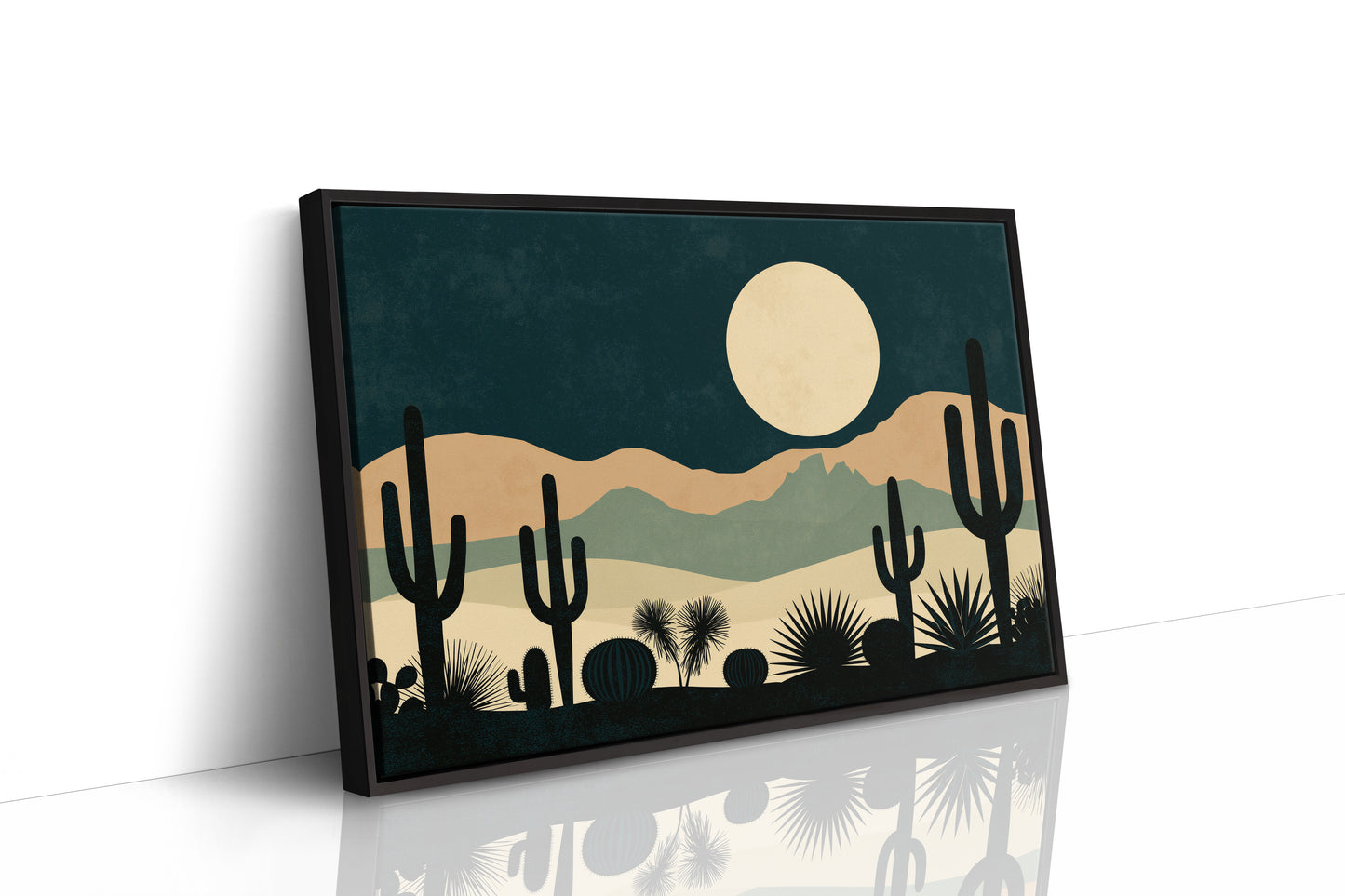 Cactus Garden Beneath the Moon