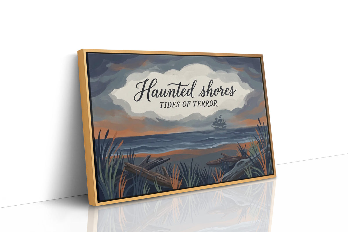 Ghost Ship Docks at Low Tide