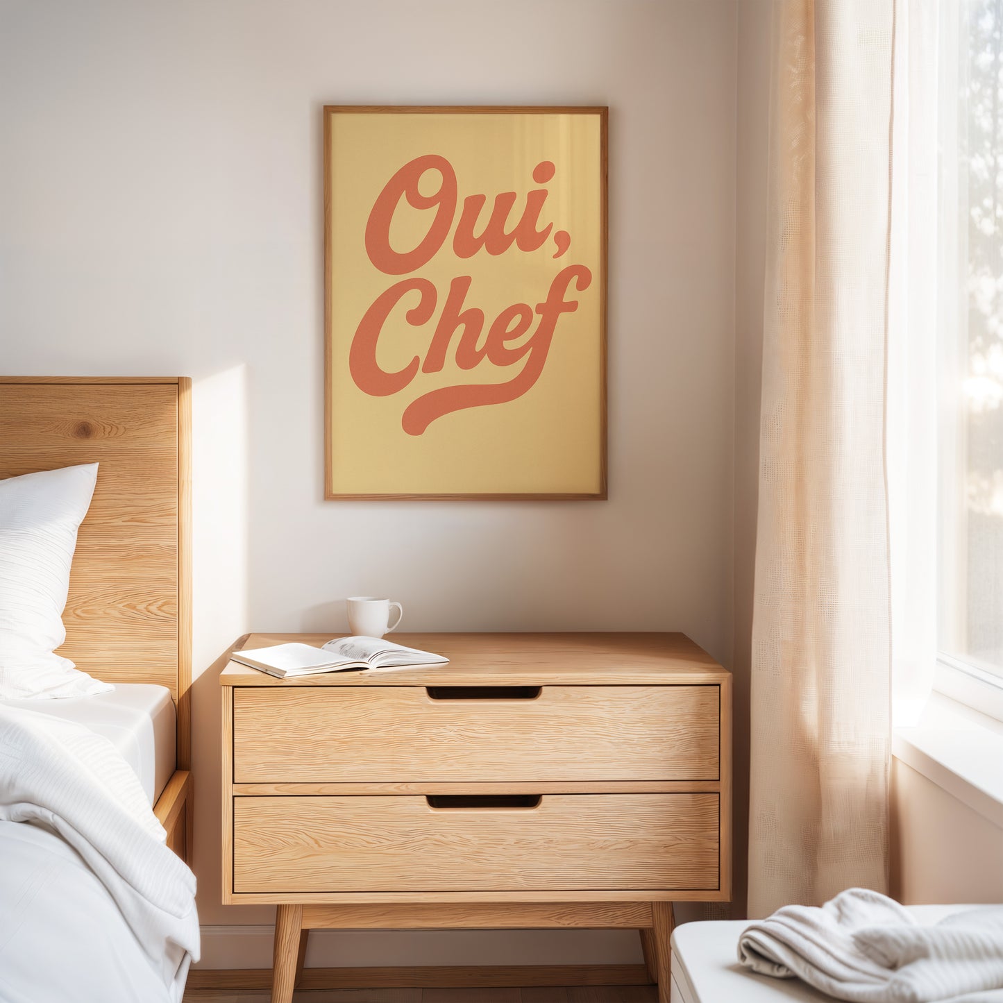 Oui Chef Kitchen Wall Art