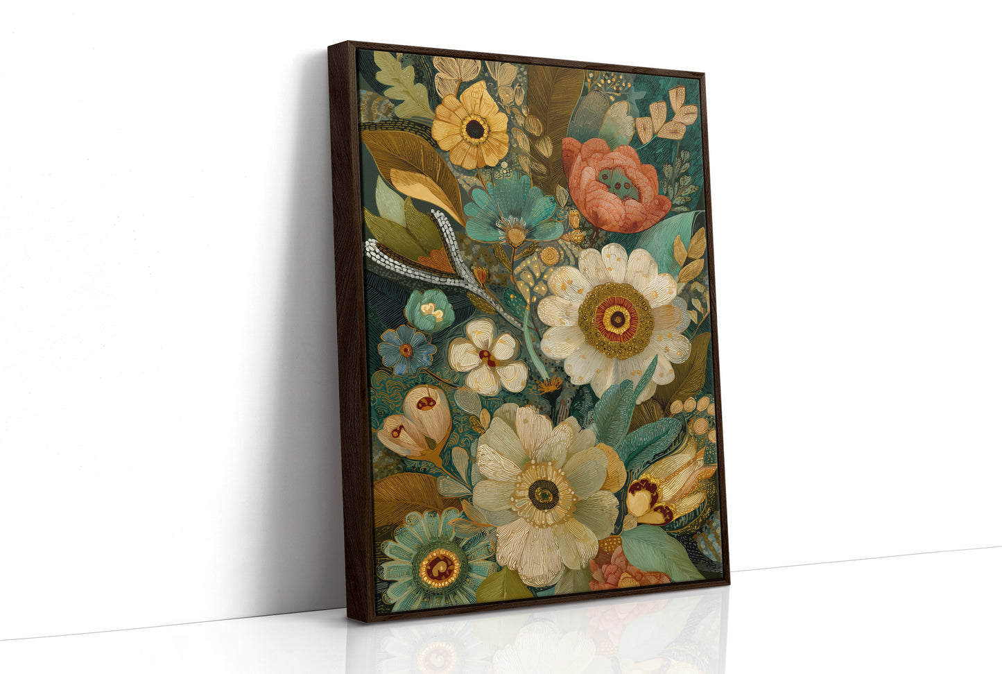 Garden Blooms In Jeweled Harmony