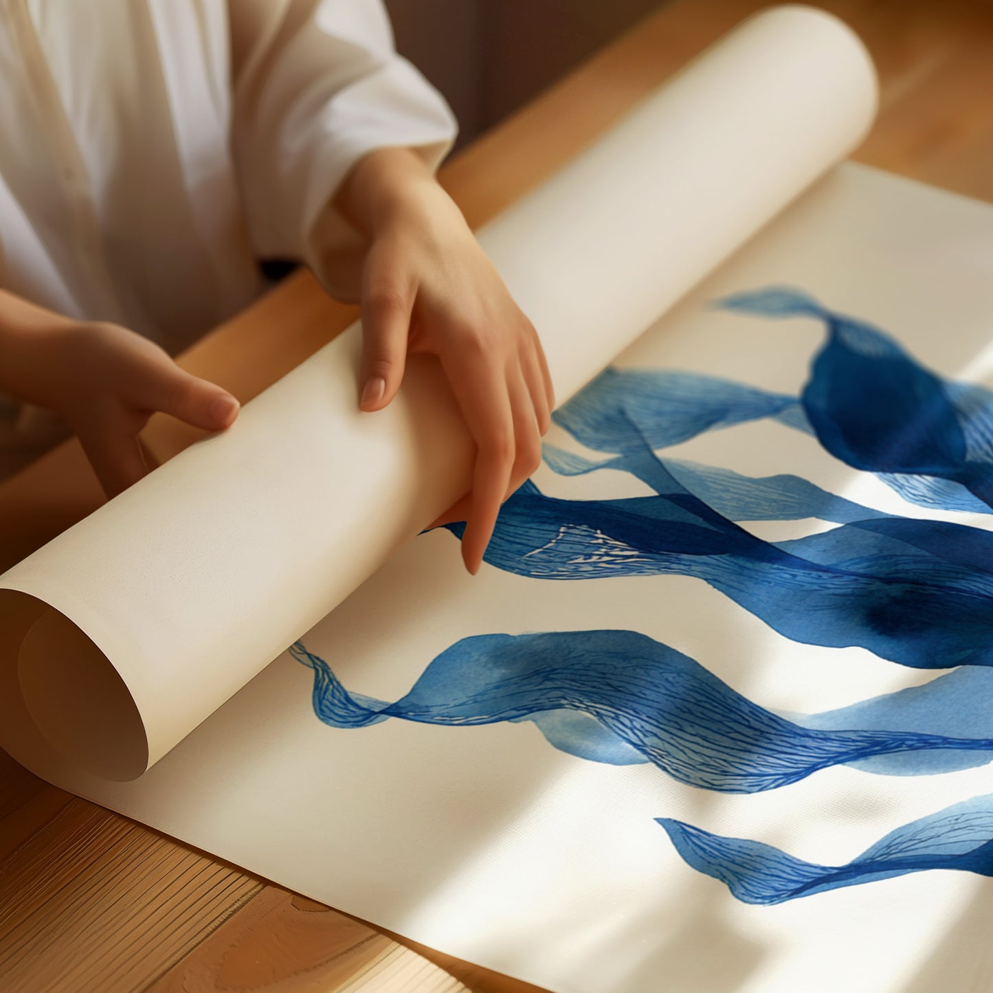 Beneath Waves of Tranquil Blue