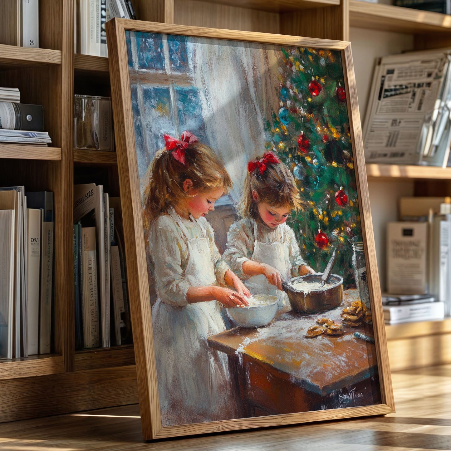 Baking Memories Beneath Twinkling Lights