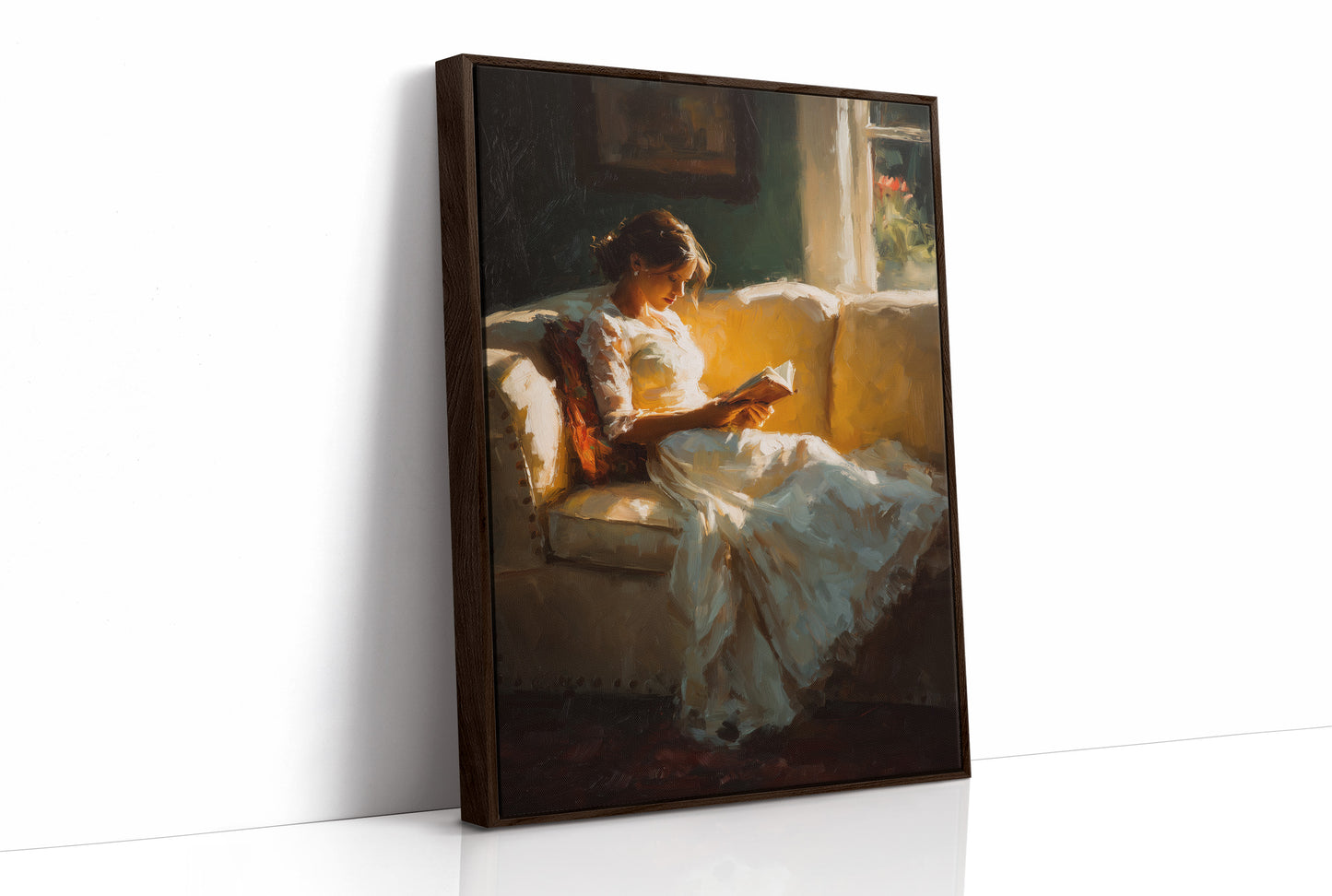 Golden Hour Between Book Pages