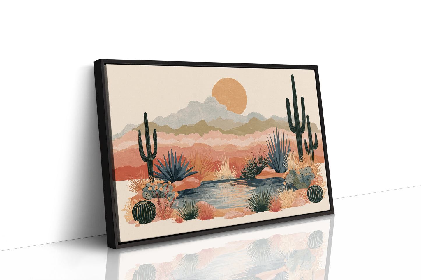 Desert Oasis at Golden Hour