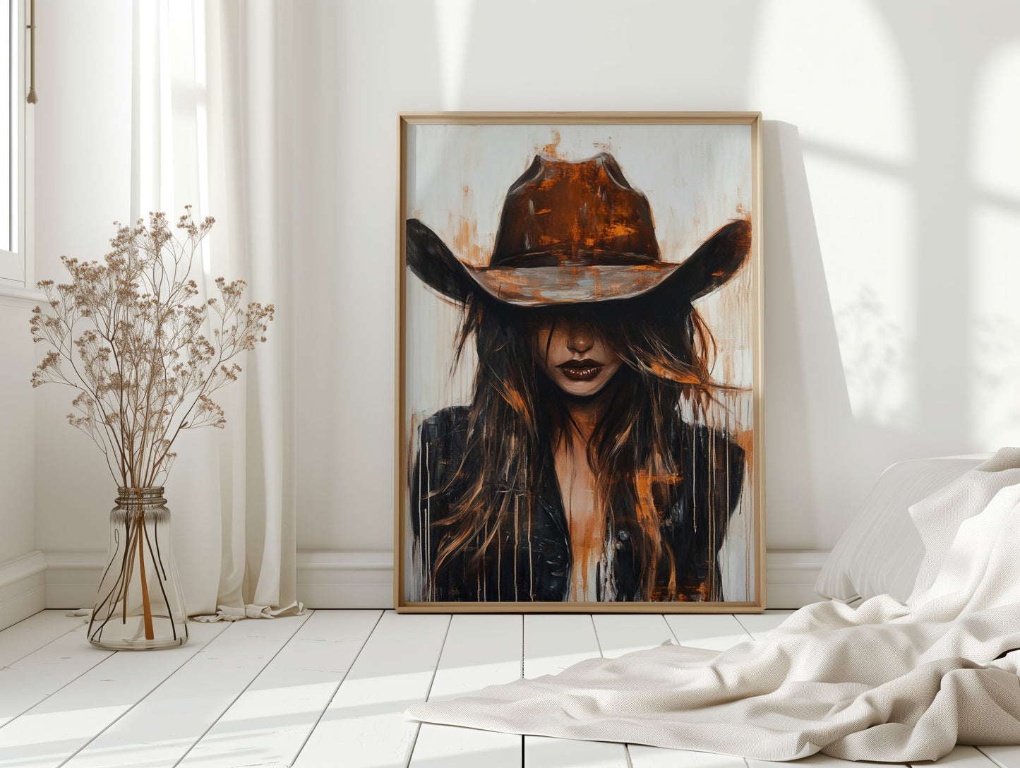 Cowgirl in Crimson – Modern Western Grit