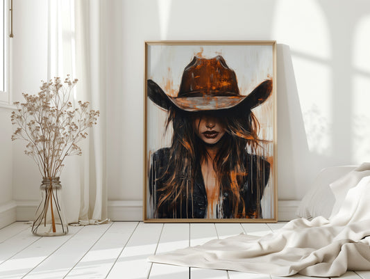 Cowgirl in Crimson – Modern Western Grit