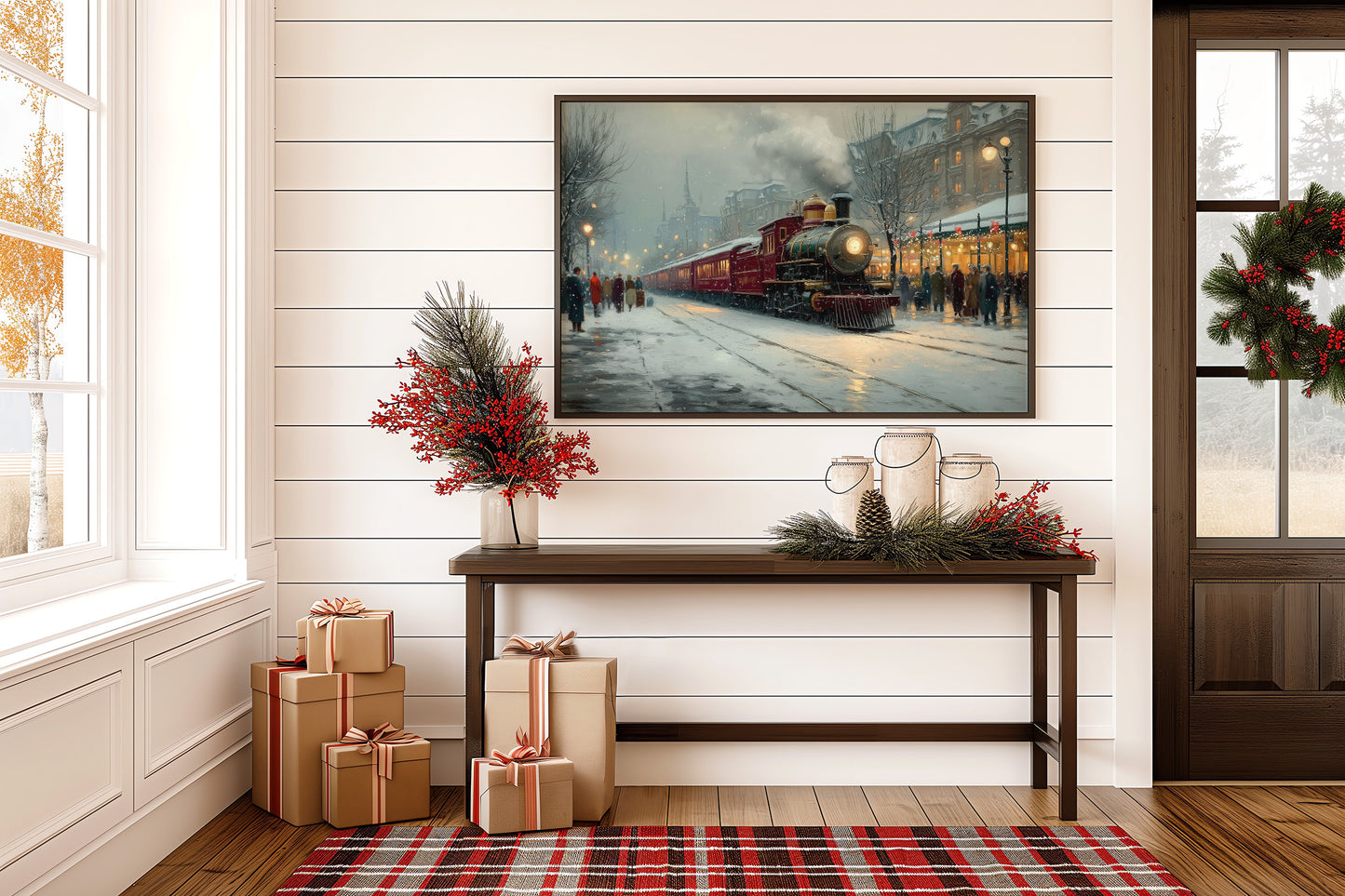 Winter Steam Meets City Lights