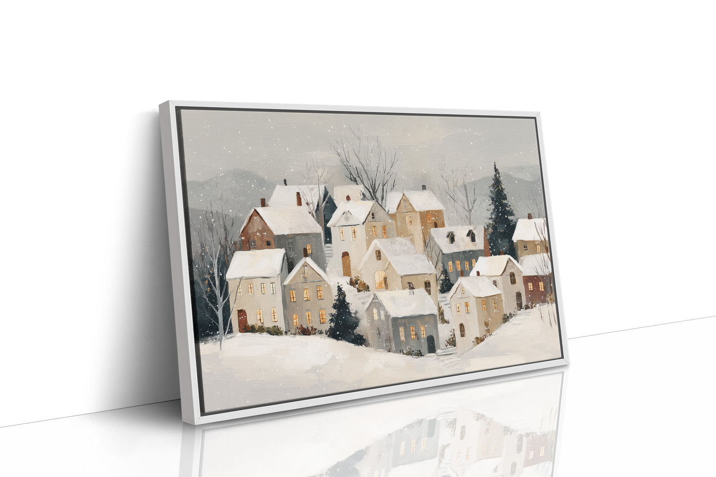 Silent Village Under Winter's Veil