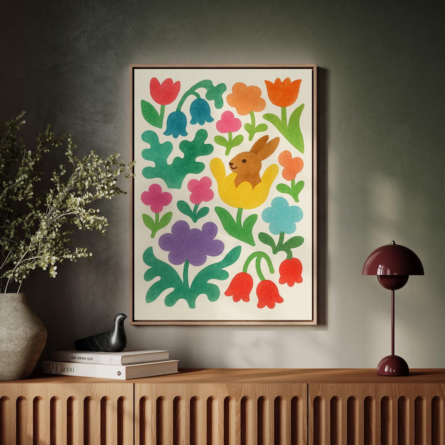 Bunny in the Bloom Garden