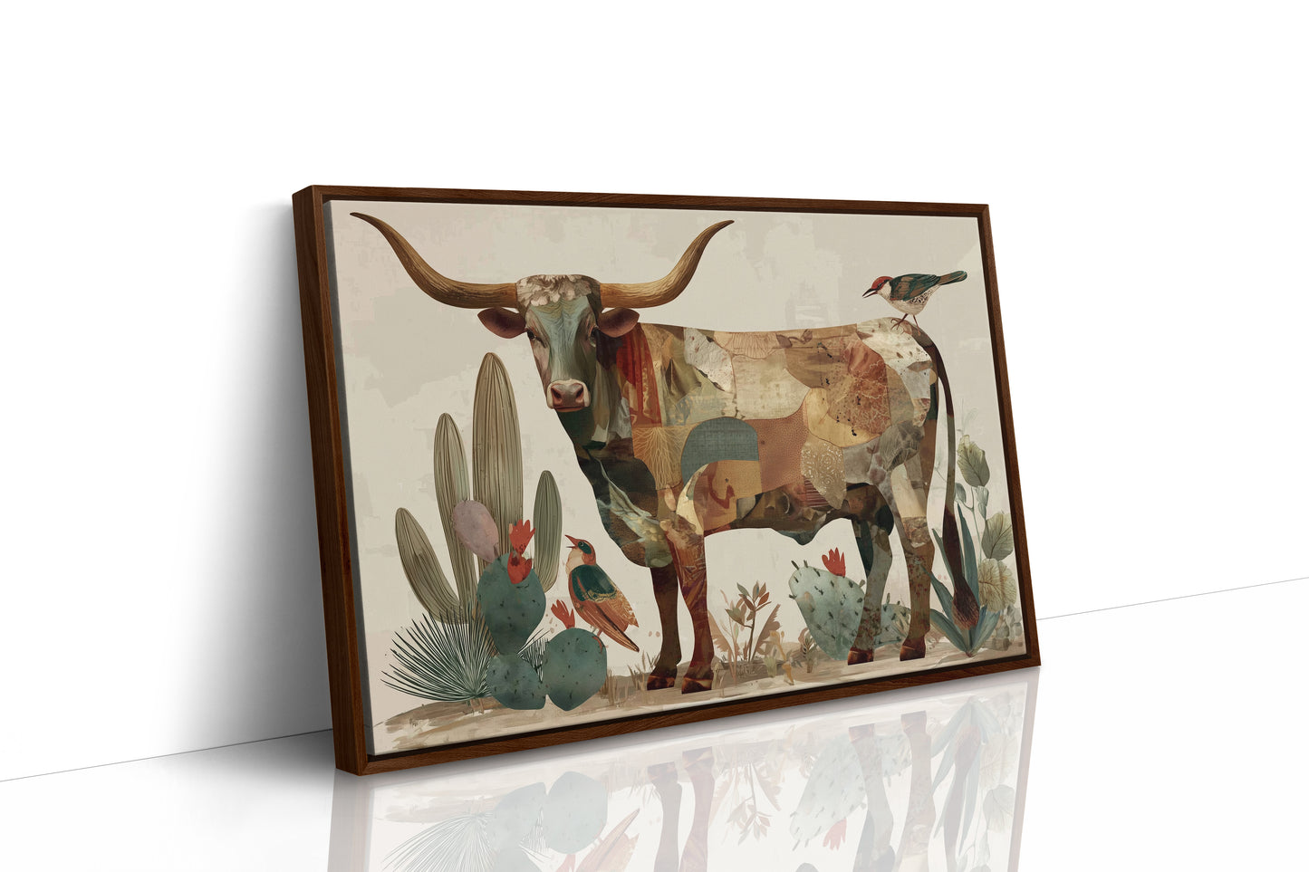 Desert Birds Dance With Longhorn