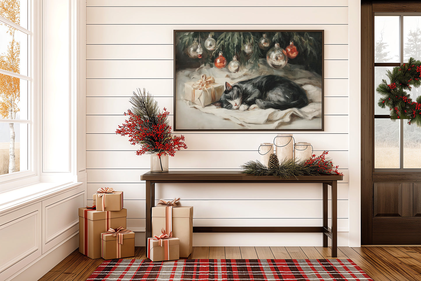 Silent Night Under Christmas Ornaments