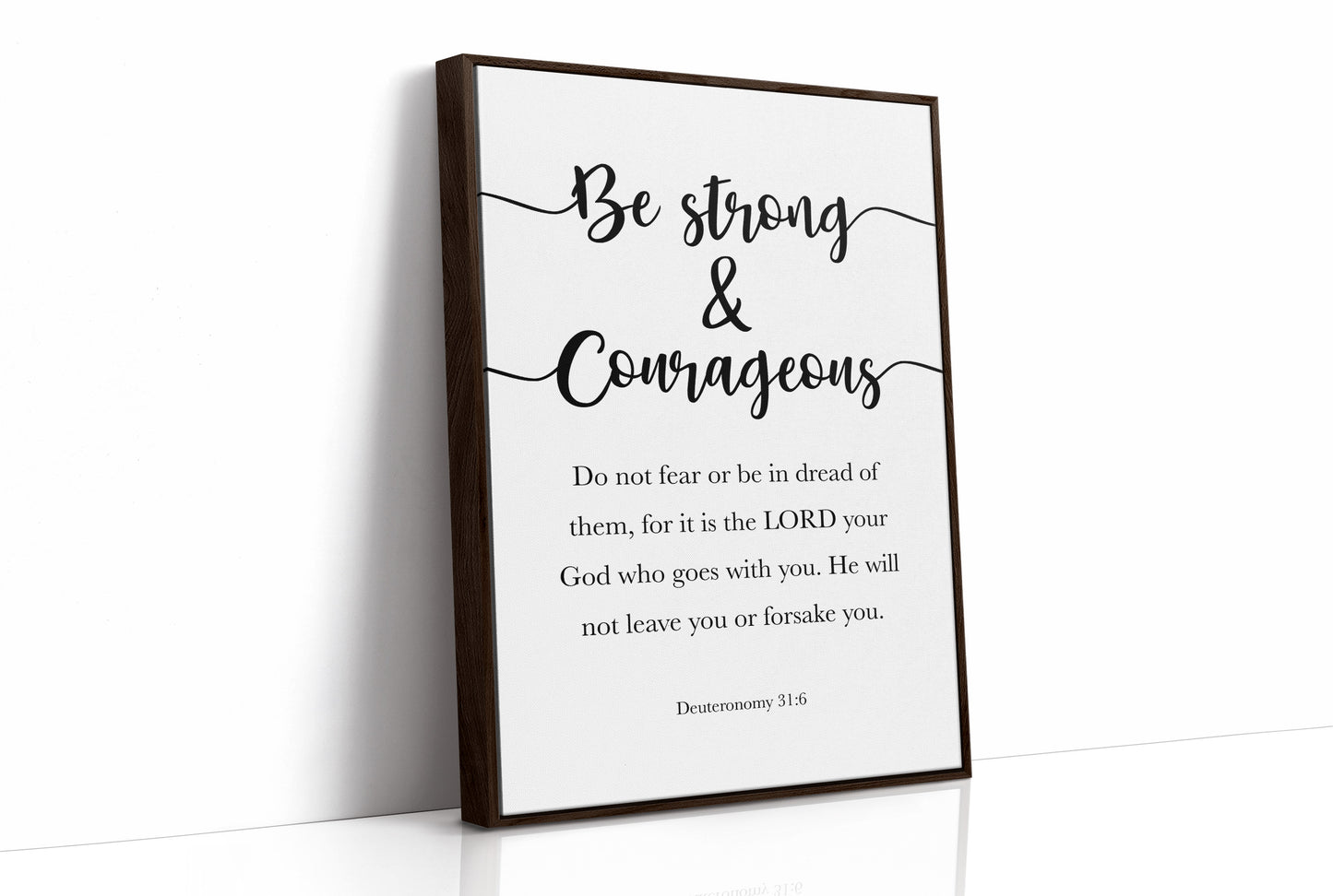 Faith's Embrace in Elegant Typography