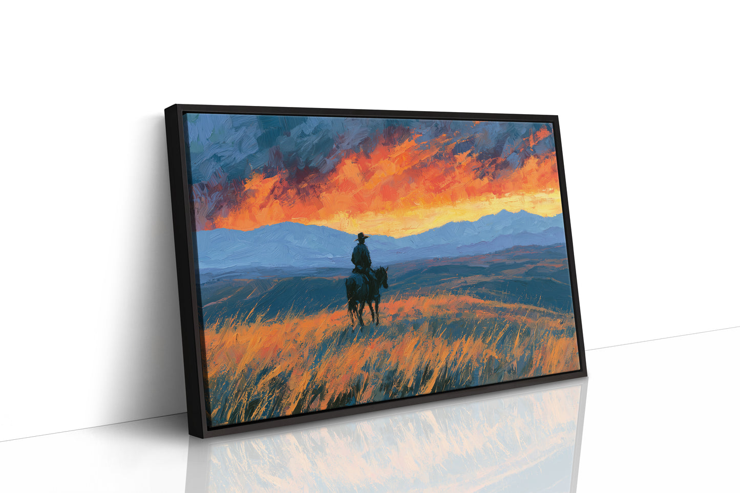 Rider Facing the Blazing Range