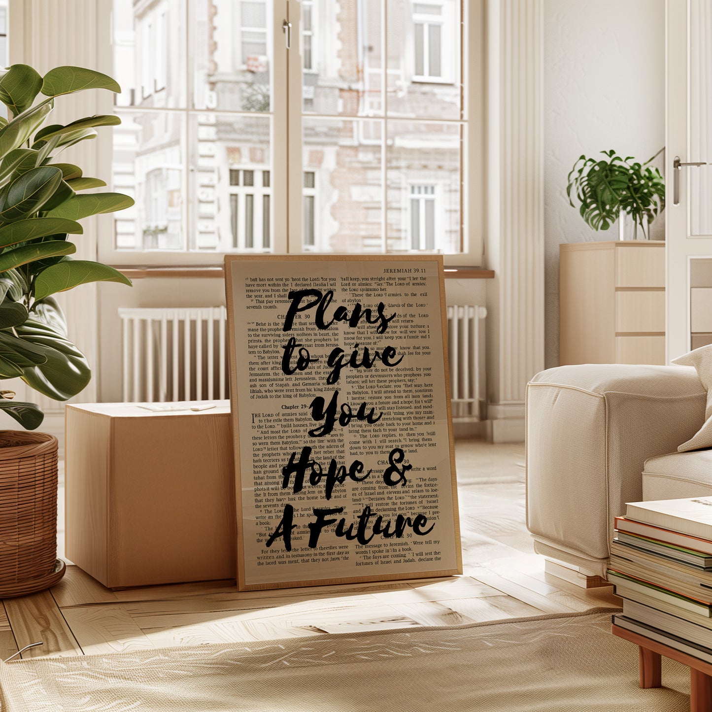 Hope and a Future Scripture Overlay Print