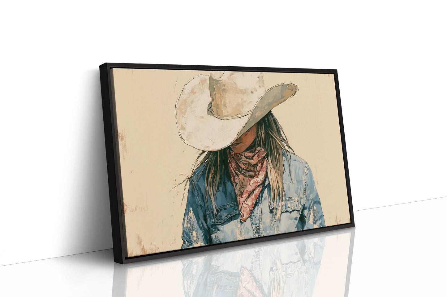 Bandana and Denim Portrait