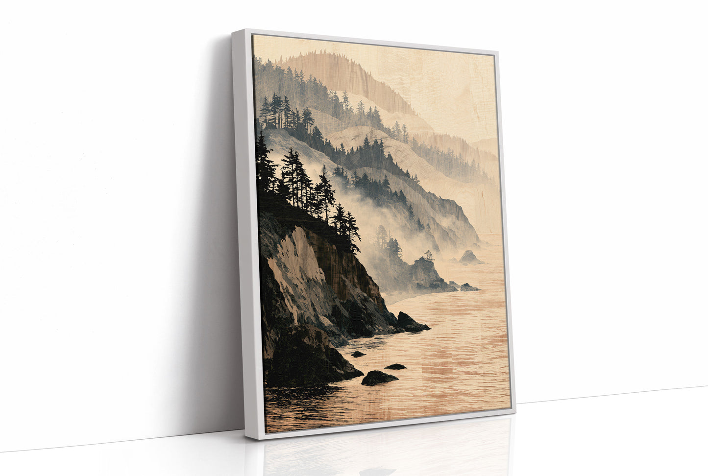 Coastline in Marquetry