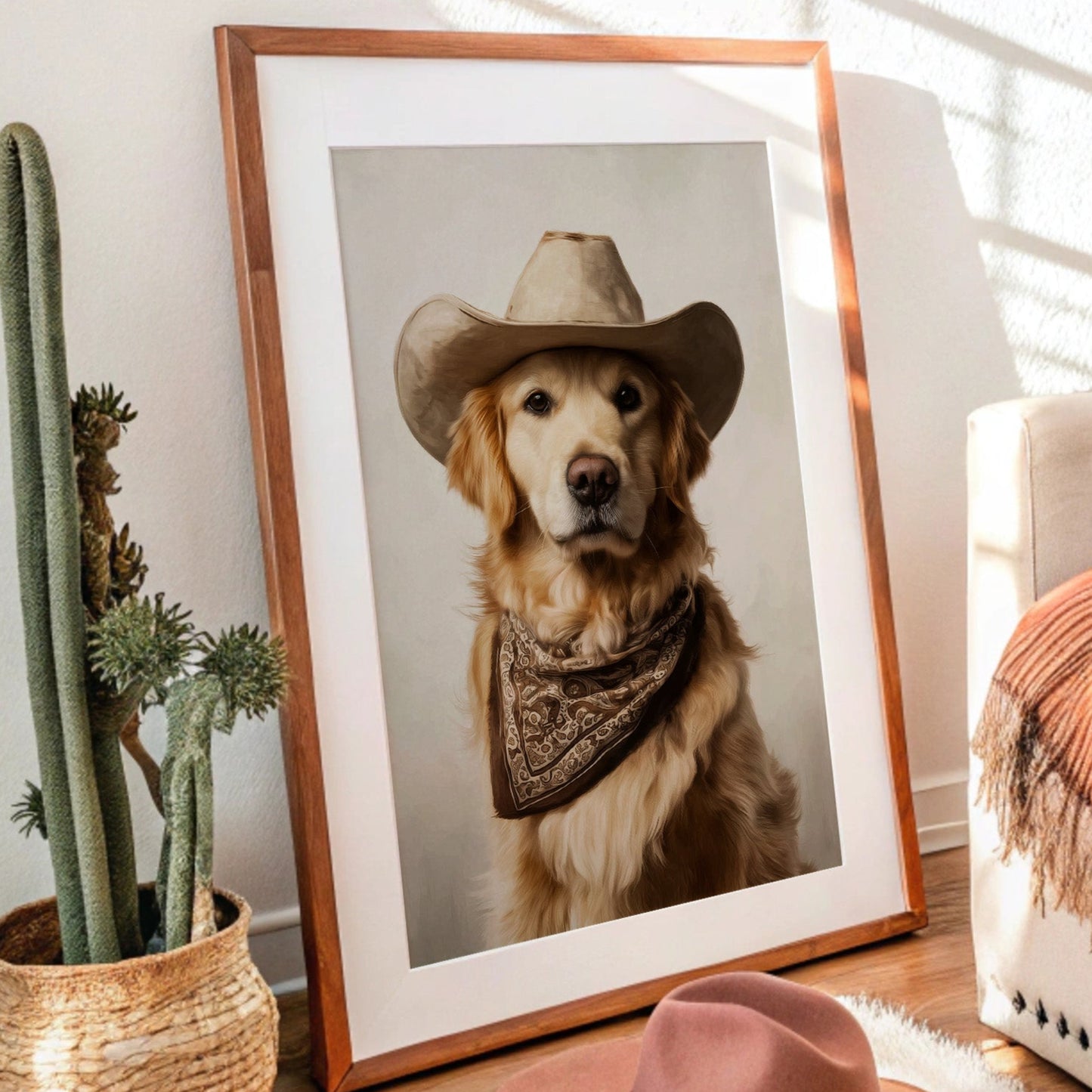 A Canine Cowboy's Bold Stance