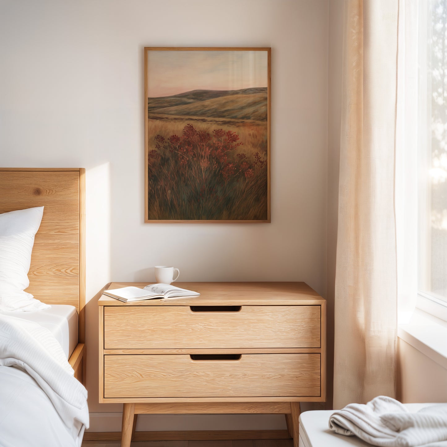 Crimson Sage at Golden Hour