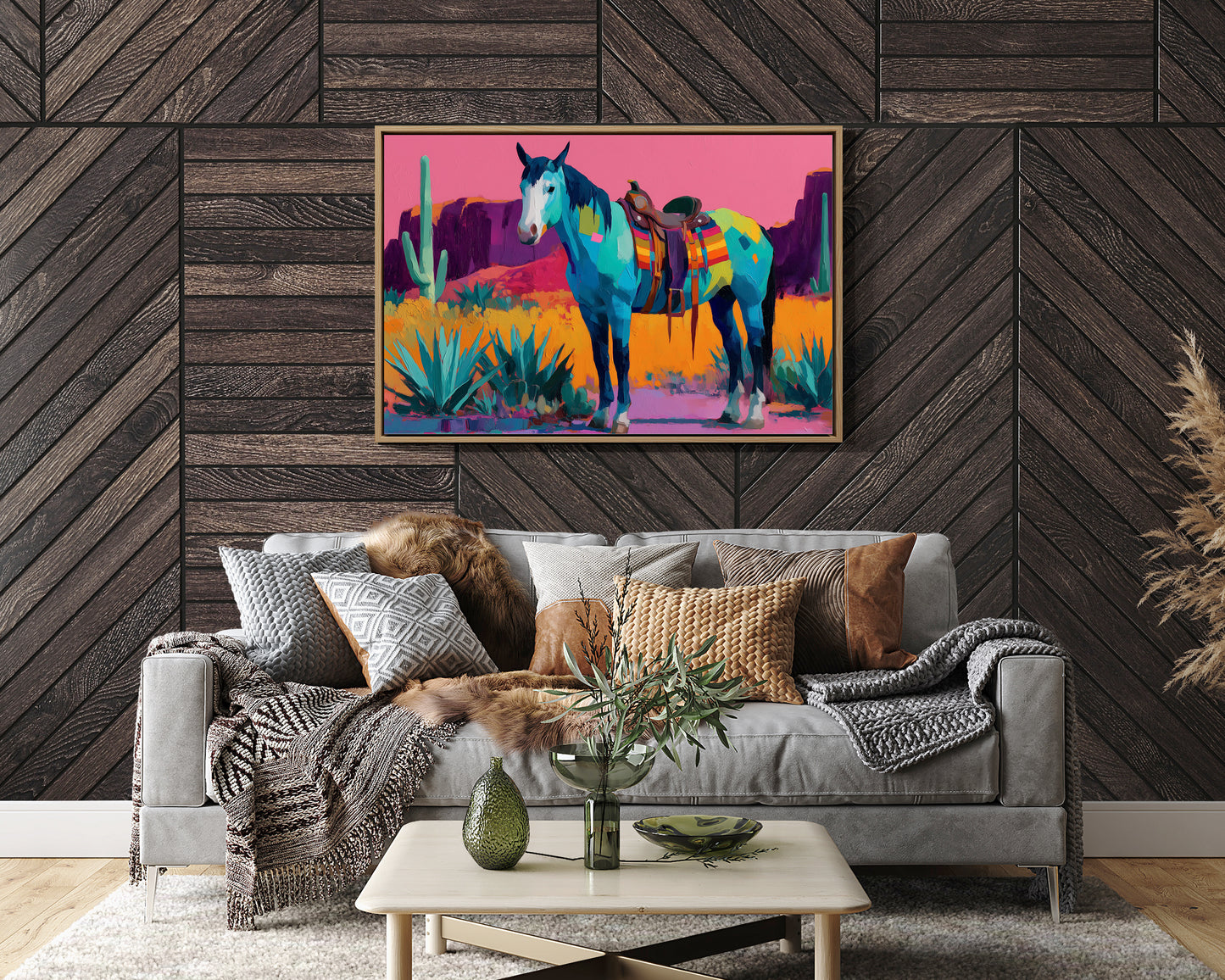 Turquoise Stallion Meets Desert Dawn