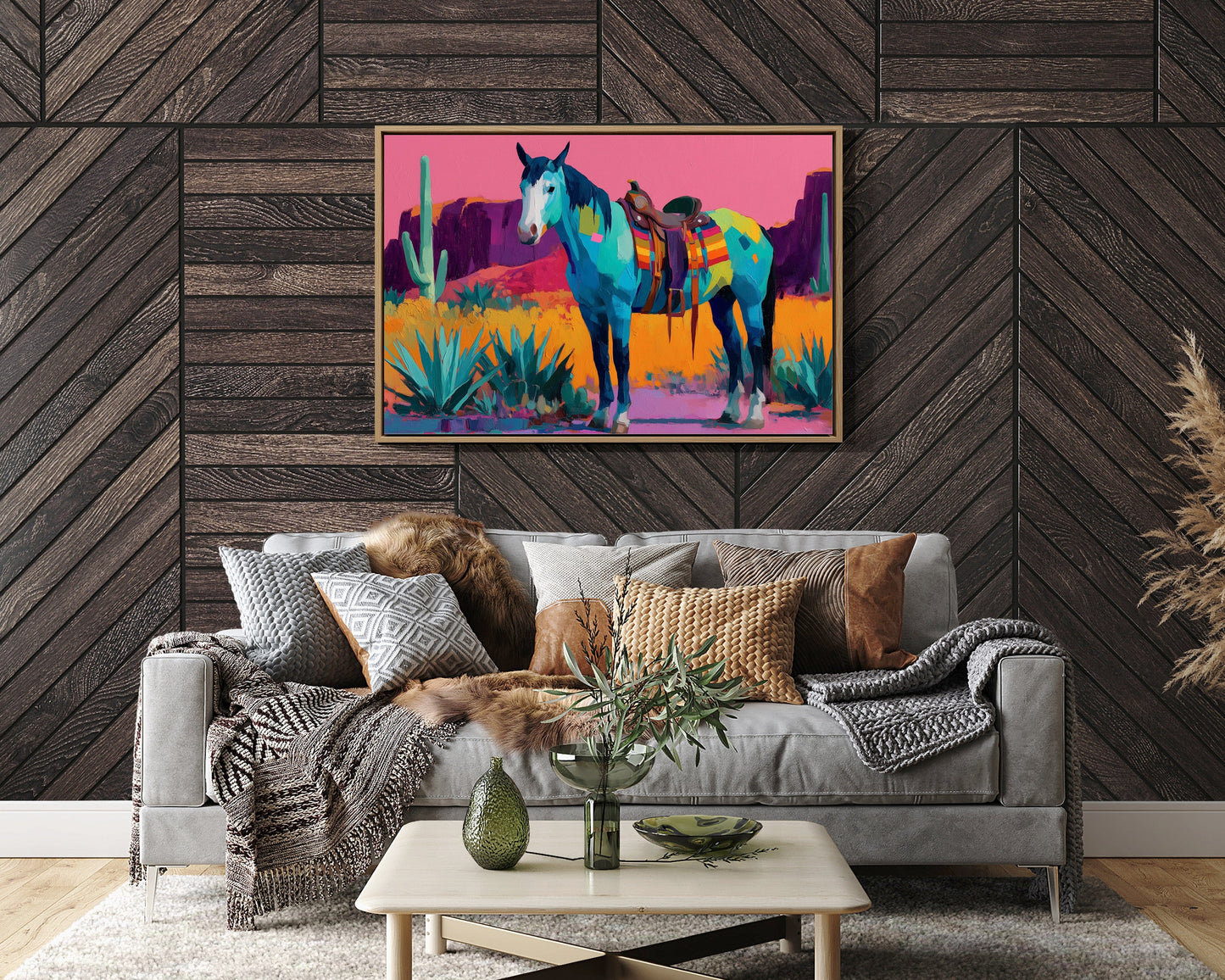 Turquoise Stallion Meets Desert Dawn