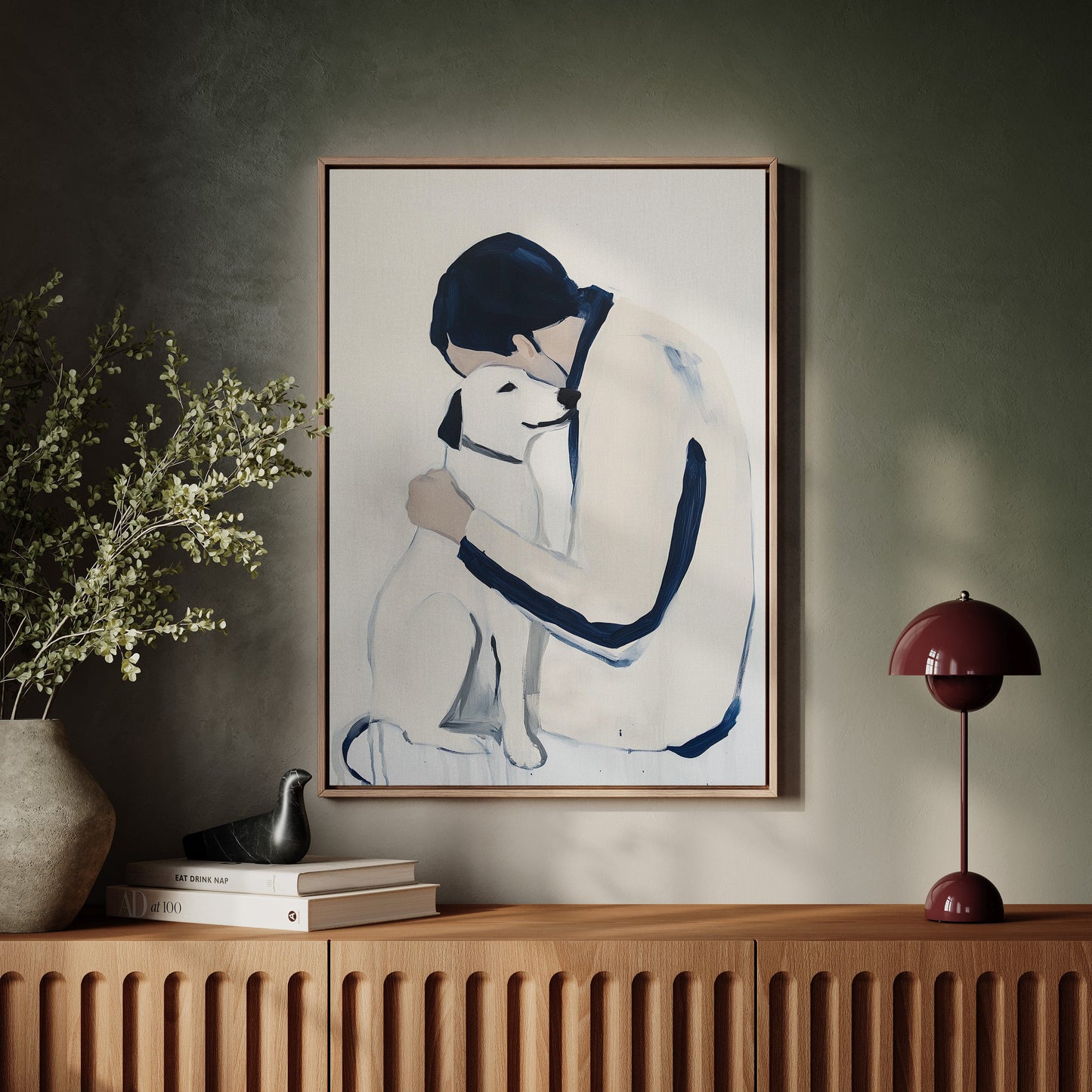 Loyal Hearts In Navy And White