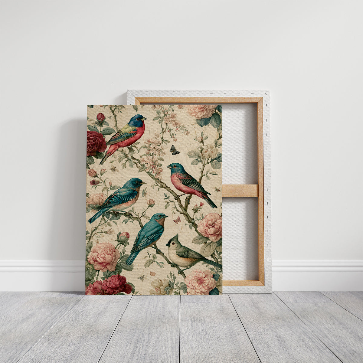 Songbirds and Roses — Vintage Chinoiserie Bird Print