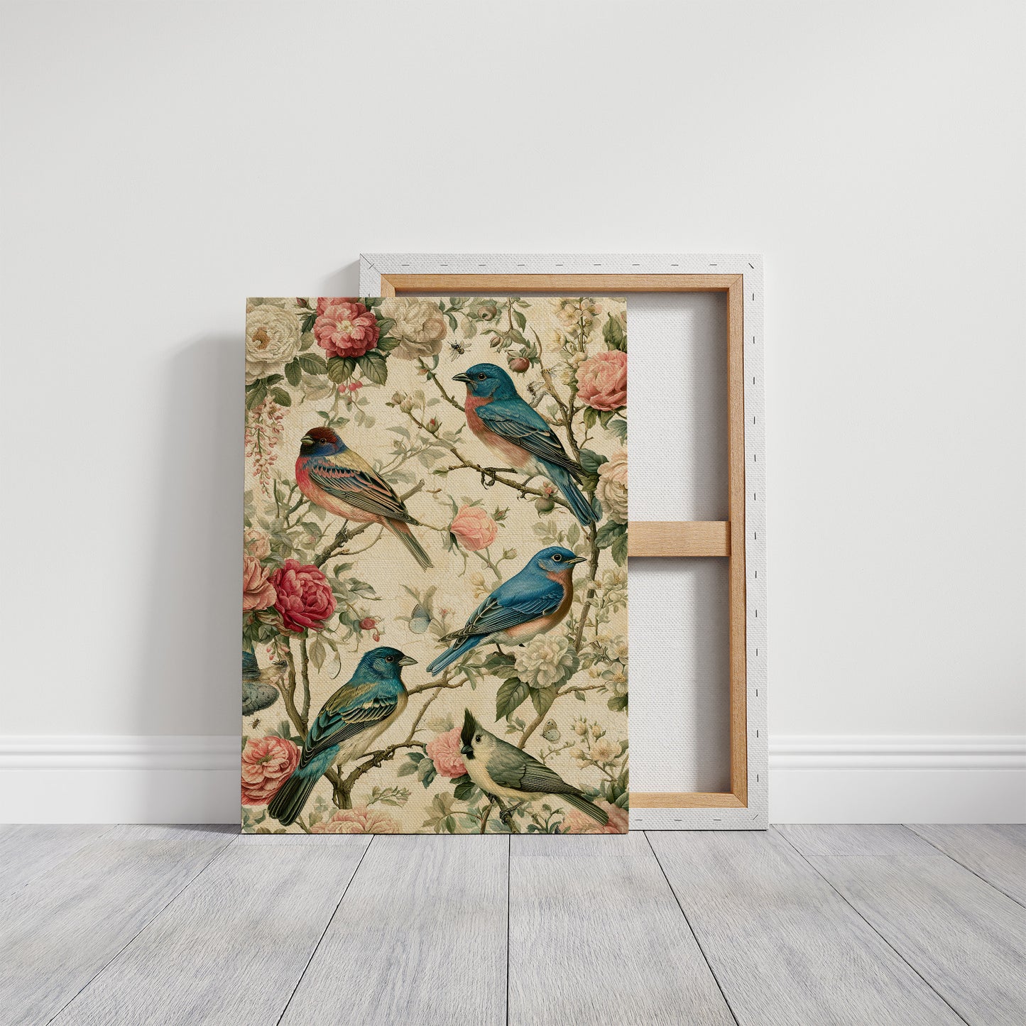 Songbirds and Roses — Garden Chinoiserie Bird Print