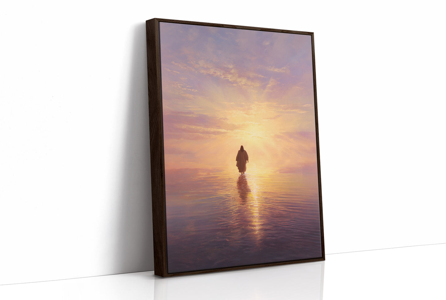 Solitary Path Into Golden Waters